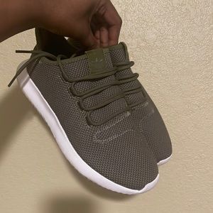 Olive green adidas shoes